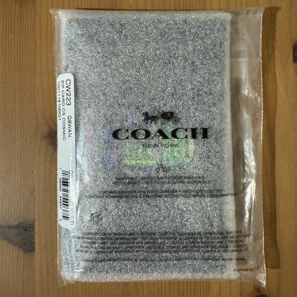NWT ❤️ Coach Cosmic Coach Zip Card Case With Robot Print - Picture 4 of 6